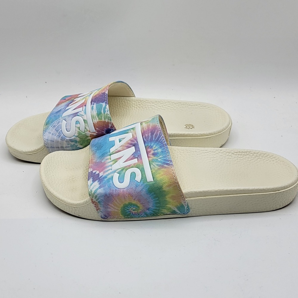 Vans La Costa Slide-On Tie Dye Sandals Womens 7 Multi Color Summer Beach Shoes - Picture 3 of 8